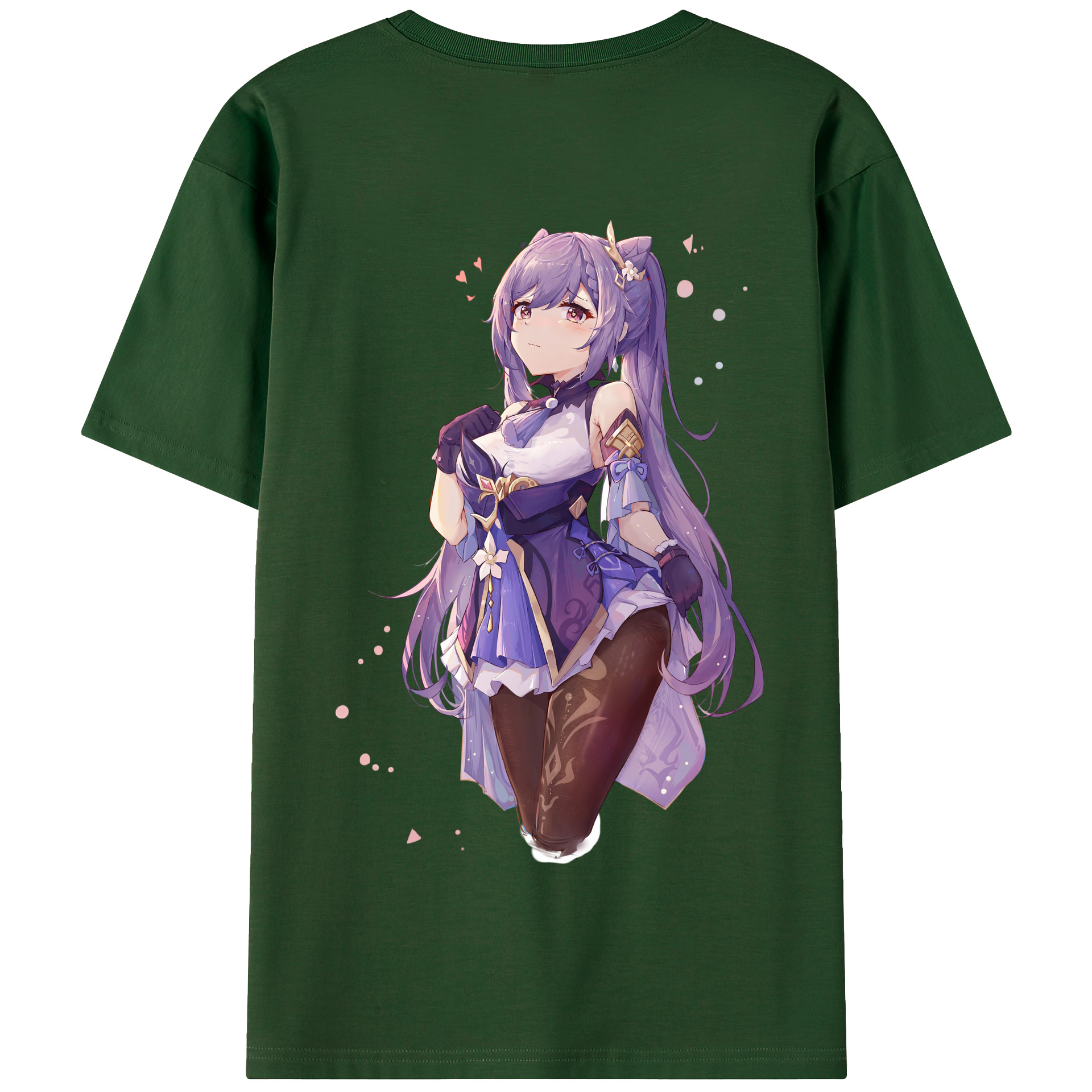 げんし神 刻晴 こくせい genshin Kokusei 綿100％半袖Tシャツ（背面プリント）